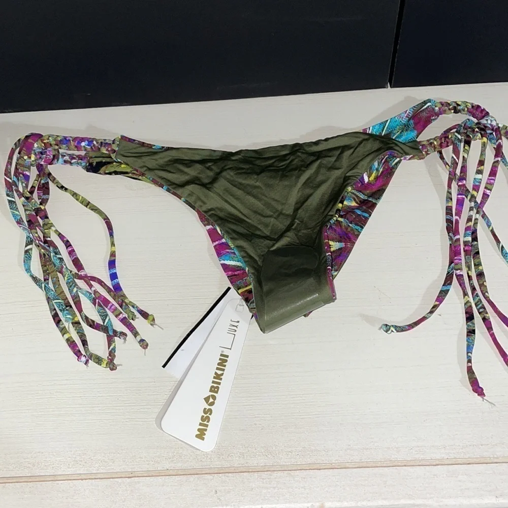 Miss Bikini Luxe Bikini Bottom Macrame Brazilian Bikini Bottom VS Bikini NEW